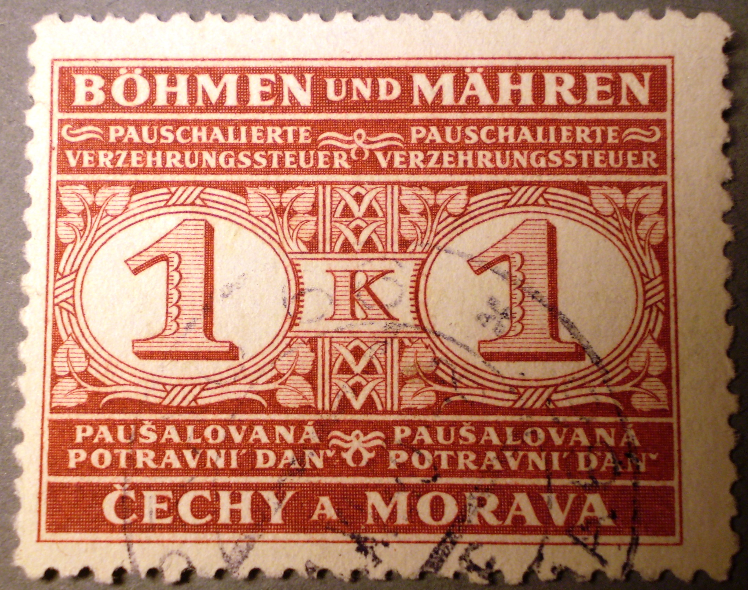 Známky používané k proclení zboží PDNČ poštovními úřady 3