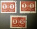 Známky používané k proclení zboží PDNČ poštovními úřady